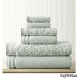 Jacquard Bath Towel Set Damask Geometric Embroidery Pattern Luxurious Texture Modern Stylish Sleek Trendy Ikat Soft Towels Bathroom