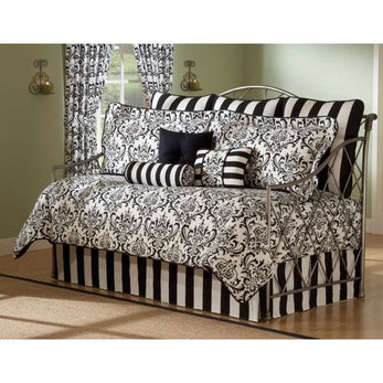 Daybed Comforter Set Bedding Black White Bed Bag Sheets Bedspread - Diamond Home USA