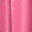 Kids Star Printed Curtains Panel Pair Set Novelty Pattern Pinch Pleat Drapes Night Space Galaxy Starry Thermal Insulated Stylish