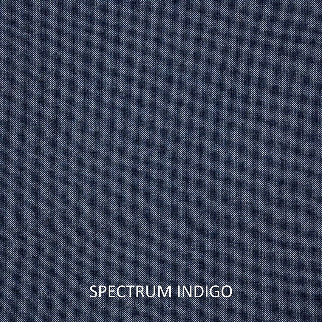 Indigo Indoor/Outdoor Knife Edge Pillow (Set 2) 13 X 20 Blue Solid Transitional Synthetic Fade Resistant Set Uv - Diamond Home USA