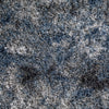 Plush Abstract Shag Blue/Pewter Area Rug (3'3"x5'1") Blue Modern Contemporary Rectangle Polyester Polypropylene Contains Latex Stain Resistant
