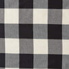 84 Inch Panel Black Check Traditional Polyester Blend