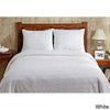 Oversized Bedspread Chenille Lightweight Cotton Tufted Summer Appeal Tight Weave Soft Textural Channel Stripe Design