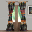 84 Inch Color Black Bear Moose Lodge Curtain Panel Pair Set Wildlife Pattern Hunting Themed Log Cabin Cottage Lodge Outdoors Nature Mountains Pine - Diamond Home USA