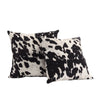 DID 2 Piece Black White Cow Themed Throw Pillows Set Cow Hide Decorative Pillow Cushion Country Ranch Farm Cowboy Western Southwest Dairy Pattern Patches Artistic Sofa Couch Polyester - Diamond Home USA