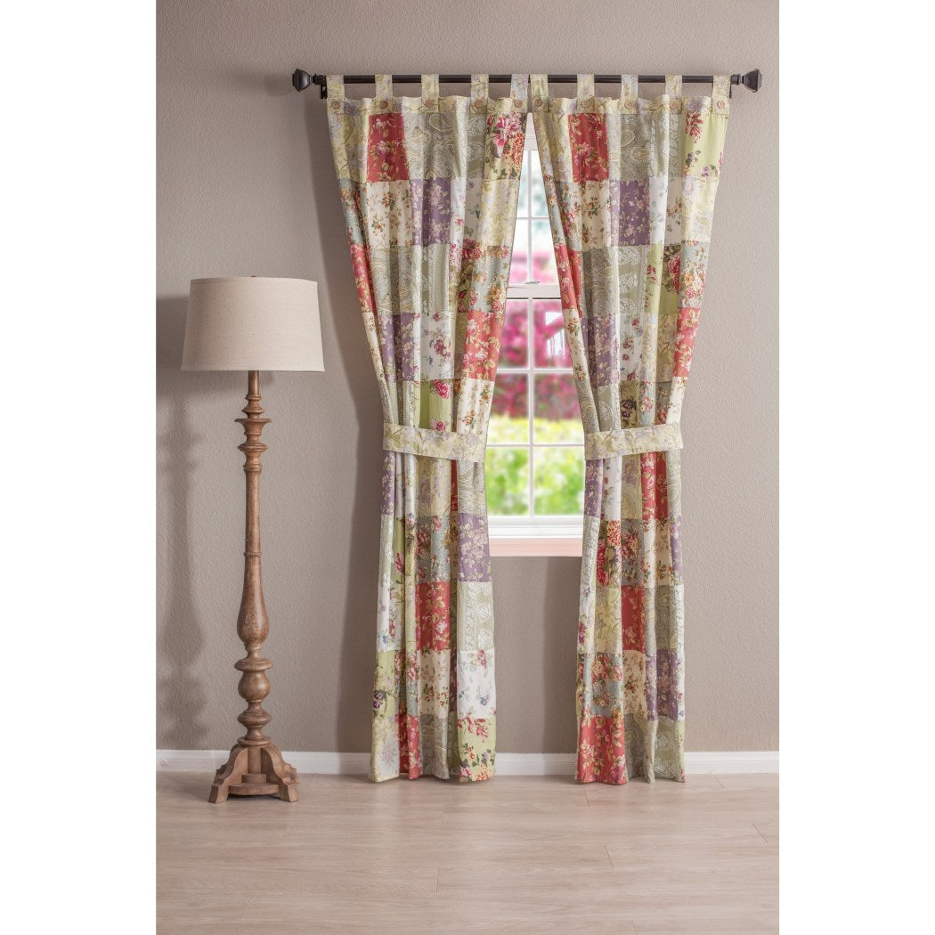 Pink Purple Blooming Prairie Window Curtain 84 Inch Greene