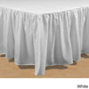 Solid Pattern Drop Bed Skirt Size Elega Luxurious Lightweight Flowing Design Bed Valance Features Wrinkle