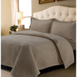 Geometric Pattern Oversized Quilt Set Elegant Luxurious Quilting Diamond Tufted Textural Design Boho Chic Soft Cozy Bedding Vibrant
