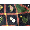 Christmas Themed Quilt Set mas Bedding Holiday Spirit Winter Nights Design Star Pattern Stockings Snow Men Patchwork Green