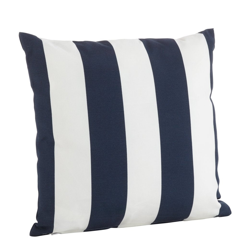 Classic Wide Stripes Pattern Polly Filled Square Throw Pillow Elegant Artistic Bold StripeInspire Decorative Sofa Accent Pillow Soft Durable Polyester