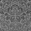 Set 6 13 x 18 Black Damask Kitchen Placemats Intricate Grey Contemporary Floral Pattern Vintage Traditional Design Dark Colors Dining Room Table - Diamond Home USA
