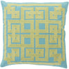 Patchwork Theme Throw Pillow Geometric Embroidered Medallion Pattern Pillows Ikat Jacquard Square Shape Vibrant Cushion Headrest