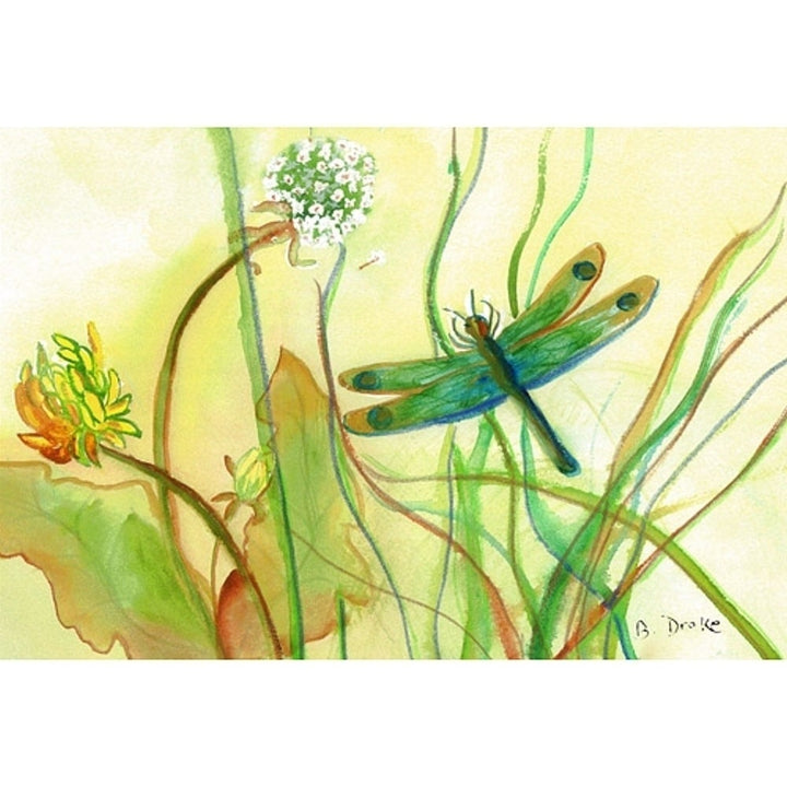 Dragonfly Place Mat (Set of 4) Multi Color Rectangle