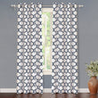 Trellis Window Curtain Set Moroccan Drapes Geometric Swirl Room ening Window Curtains Thermal Insulated Ogee Pattern