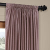Girls Smoky Vintage Faux Dupioni Silk Curtain Single Panel Allover Pattern Window Drapes Kids Themed Blackout Insulated Rod