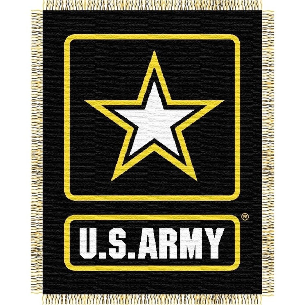 46" X 60" Black Yellow United States Navy Throw Blanket Star