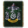 48 X 60 Green Harry Potter Theme Throw Blanket Slytherin Shield Crest Houses Hogwarts School Witchcraft Wizardry Bedding Movie Book Series Wizard - Diamond Home USA