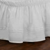 Embroidered Ruffles Pattern Drop Bed Skirt Size Elega Luxury Wrinkle Fade Resista Bedskirt Bed Valance Easy Stretch