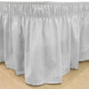 Ruffles Pattern Bed Skirt Queen Elegant Luxurious Ruffled Bed Valance Features Elastic Design Casual Traditional Vibrant Bold Cotton Polyester