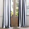 Bold Rugby Stripes Curtains Pair Panel Set Drapes Cabana Striped Pattern Window Treatments Casual Themed Vertical