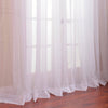 Girls Extra Wide Voile Sheer Curtain Single Panel Snow Window Drapes Kids Themed Blackout Rod Pocket Playful