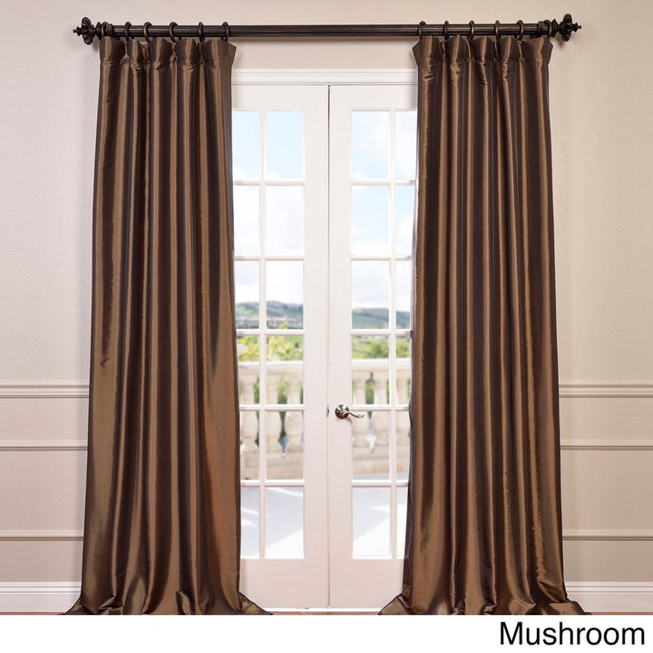 Robin Egg Faux Silk Taffeta Window Curtain Single Panel Fabrics Window Treatment Blackout Energy Efficient Lined