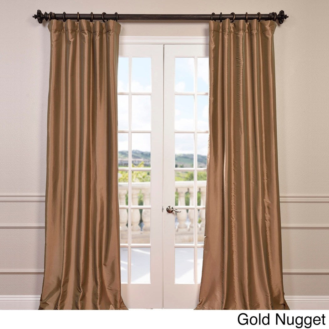 Robin Egg Faux Silk Taffeta Window Curtain Single Panel Fabrics Window Treatment Blackout Energy Efficient Lined