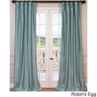 Robin Egg Faux Silk Taffeta Window Curtain Single Panel Fabrics Window Treatment Lined Blackout Energy Efficient