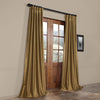 Nugget Faux Silk Taffeta Window Curtain Single Panel Aureate Fabrics Window Treatment Lined Energy Efficient Elegance