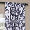 Floral Window Curtain Set Botanical Drapes Hibiscus Flowers Textured Blackout Room ening Thermal Insulated