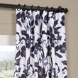 Floral Window Curtain Set Botanical Drapes Hibiscus Flowers Textured Blackout Room ening Thermal Insulated