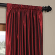 Vintage Textured Faux Dupioni Silk Girls Curtain Single Panel Allover Pattern Drapes Kids Themed Back Tab Rod Pocket Energy