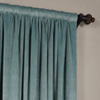 Girls Mist Doublewide Blackout Velvet Curtain Single Panel Allover Pattern Window Drapes Kids Themed Energy Efficient