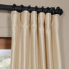 Faux Silk Taffeta Window Curtain Single Panel Fabrics Window Treatment Lined Energy Efficient
