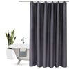Fabric Shower Curtain Liner Solid Hotel Shower Grey Graphic Print Casual Polyester - Diamond Home USA