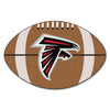 22" X 35" NFL Falcons Floor Mat Printed Logo Football Shaped Area Rug Oval Rug Sports Patterned Themed Gift Fan Merchandise Athletic Team Spirit Brown - Diamond Home USA