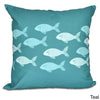 rium Fish Throw Pillow Sea Animal Printed Sofa Pillow Under Water Sea Life Ocean Theme Cushions Absract Bright