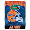 60 x 80 NCAA Gators Throw Blanket Orange Blue College Theme Bedding Sports Patterned Collegiate Football Team Logo Fan Merchandise Athletic Team - Diamond Home USA