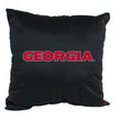 Georgia Bulldogs 16 Inch Decorative Throw Pillow Multi Color Sports Traditional Polyester One Single Reversible - Diamond Home USA