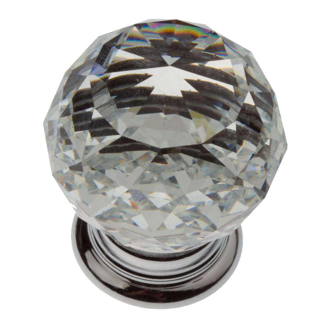 1.19-inch Clear K9 Crystal Cabinet Knobs (Pack of 25)