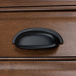 2.5 Inch Matte Black Classic Bin Cabinet Pull (Case Of 25) Traditional Metal - Diamond Home USA