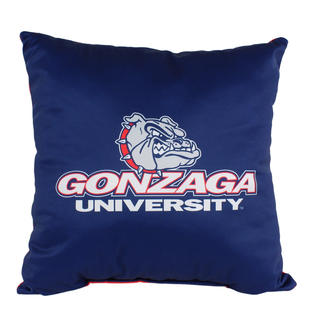 Gonzaga Bulldogs 16 Inch Decorative Throw Pillow Multi Color Sports Traditional Polyester One Single Reversible - Diamond Home USA