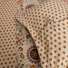 French Country Inspired Quilt Set Vintage Floral Bedding Elegant Geometric Medallion Flower Themed Polka Dot Pattern