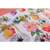 Bright Colourful Floral Bedspread Quilt Set Cotton