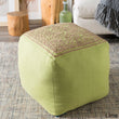 Square Shape Ottoman Diamond Pattern Pouf Cotton Bohemian Spot Clean Upholstery Creates An Effortless Clean Look