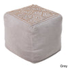 Square Shape Ottoman Diamond Pattern Pouf Cotton Bohemian Spot Clean Upholstery Creates An Effortless Clean Look