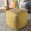 Square Shape Ottoman Diamond Pattern Pouf Cotton Bohemian Spot Clean Upholstery Creates An Effortless Clean Look