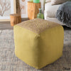 Square Shape Ottoman Diamond Pattern Pouf Cotton Bohemian Spot Clean Upholstery Creates An Effortless Clean Look