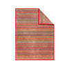 Red Stripes Pattern Oversized Throw Blanket Elegance YarnDyed Technique Colorful Horizontal StripeInspired Design Soft Extra Warmth Bedding Cotton Acrylic Polyester - Diamond Home USA