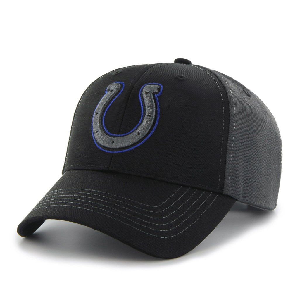 Mens NFL Colts Cap Football Themed Hat Embroidered Team Logo Sports Patterned Team Logo Fan Athletic Team Spirit Fan Comfortable Black Blue Silver - Diamond Home USA